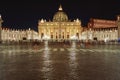 Saint Peter\'s Basilica Vatican City In Night