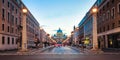 Saint Peter's Basilica in Vatican City State at Night Royalty Free Stock Photo