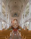 Saint Peter`s Catholic Church of Cheticamp Royalty Free Stock Photo