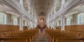 Saint Peter`s Catholic Church of Cheticamp Royalty Free Stock Photo