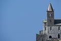 Saint Peter`s Church Chiesa di San Pietro against the clear blue sky with large copy space, famous landmark in Porto Venere, th Royalty Free Stock Photo