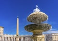 Saint Peter's Square Obelisk Bernini Fountain Vatican Rome Italy