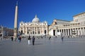 Saint Peter's Square (Italian: Piazza San Pietro) Royalty Free Stock Photo