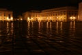 Saint Peter's square at night Royalty Free Stock Photo