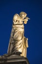 Saint Peter`s Square at night in Vatican City, Vatican Royalty Free Stock Photo