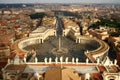 Saint Peter`s Square from Vatican City Royalty Free Stock Photo