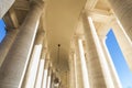 Saint Peter`s Square in Vatican City, Vatican Royalty Free Stock Photo