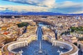 Saint Peter`s Square Vatican Rome Italy Royalty Free Stock Photo
