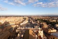 Saint Peter square aerial view, Vatican city