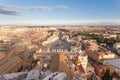 Saint Peter square aerial view, Vatican city Royalty Free Stock Photo