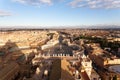 Saint Peter square aerial view, Vatican city Royalty Free Stock Photo