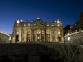 Saint Peter Square at Night Vatican City Royalty Free Stock Photo