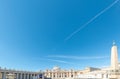 Saint Peter square under a clear sky Royalty Free Stock Photo