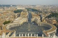 Saint Peter Square, Vatican Royalty Free Stock Photo