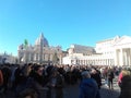 Saint peter square Vatican city rome Royalty Free Stock Photo