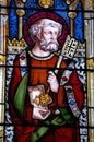 Saint Peter stained glass window