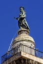 Saint Peter Statue Ancient Trajan Column Rome Italy Royalty Free Stock Photo