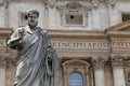 Saint Peter statue in Vatican Royalty Free Stock Photo