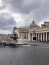 Saint Peter's Basilica and square in Vatican City, Rome, Italy Royalty Free Stock Photo