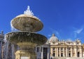 Saint Peter& x27;s Square Bernini Fountain Vatican Rome Italy