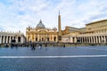 Saint Peters Basilica on sunday Royalty Free Stock Photo