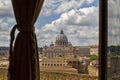 Saint Peters dome in Rome.