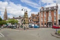 Saint Peters Square in Ruthin Wales