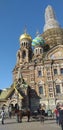 Saint petersbourg church hors architectural Royalty Free Stock Photo