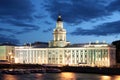 Saint-Petersburg. The anatomy museum building in the white night