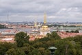 Saint Petersburg cityscape from St. Isaac's Cathedral top, Russia Royalty Free Stock Photo