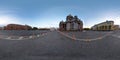 Saint-Petersburg 2019 3D spherical panorama with 360 viewing angle ready for virtual reality or VR. Full equirectangular