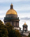 Saint Petersburg. Saint Isaacs Cathedral. Historical Architecture. Russia. Autumn Petersburg Royalty Free Stock Photo