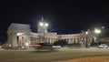 Building of Kazan Cathedral in Nevsky prospect, the center of St Petersburg. Winter night view. Royalty Free Stock Photo