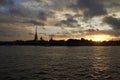 Saint-Petersburg - Peter and Paul Fortress at sunset Royalty Free Stock Photo