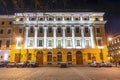 Saint Petersburg Philharmonia on Culture square at night, Russia