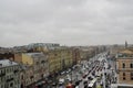 Saint Petersburg, Russia Amazing City rooftops, panoramic view of Ligovsky prospect, Historical building, high traffic