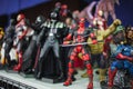 SAINT PETERSBURG, RUSSIA - APRIL 27, 2019: action figures. Star Wars characters and superheroes from the marvel movie