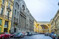 The huge arch in Saint Petersburg, Russia Royalty Free Stock Photo