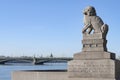 Sculpture of Shi-Tza (mythical guardian lion). Saint Petersburg