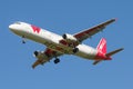 Airbus A321-200 VP-BER of Red Wings airlines Royalty Free Stock Photo