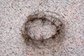 Barbed wire wreath, a detail of the Monument to victims of political repression Royalty Free Stock Photo