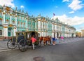 SAINT PETERSBURG, RUSSIA - AUGUST 15, 2018: Beautiful carriage w