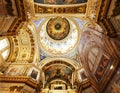 Saint Petersburg, Russia - August 5, 2018: Detail of interior of Saint Isaac`s Cathedral or Isaakievskiy Sobor Royalty Free Stock Photo
