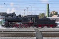 Old Soviet steam locomotive Eu683-32