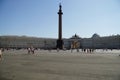 Saint Petersburg, Russia - August 20, 2022: Palace square aerial view in St. Petersburg Royalty Free Stock Photo