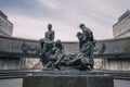 Saint-Petersburg, Russia, 26 August 2020: Sculptural composition Siege of Leningrad.