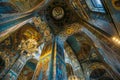 Saint Petersburg, Russia - Circa June 2017: Interior of the Church of the Saviour on Spilled Blood in St. Petersburg, Russia