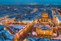 Saint Petersburg Russia, city skyline at Saint Isaac Cathedral