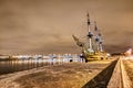 Saint- Petersburg, Russia, 23, December, 2017: Frigate Grace