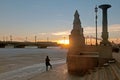 Saint-Petersburg. Russia. Evening view of the city